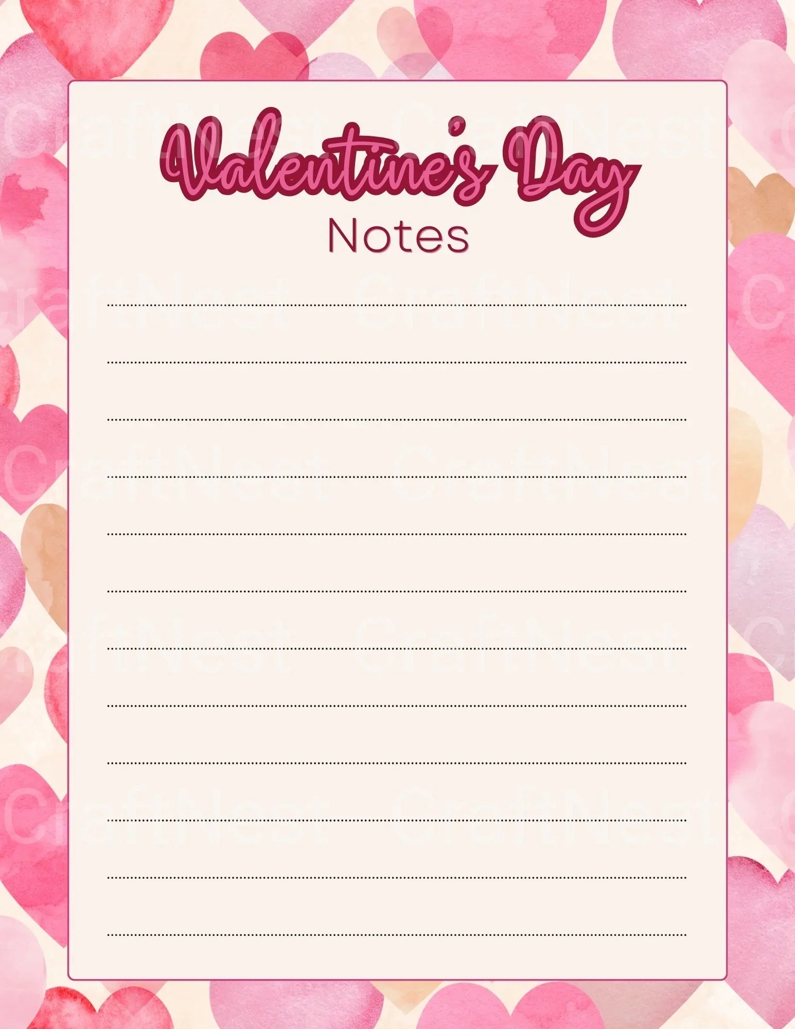 Valentine's Day Coloring Book for Kids - CraftNest - Digital Crafting and Art