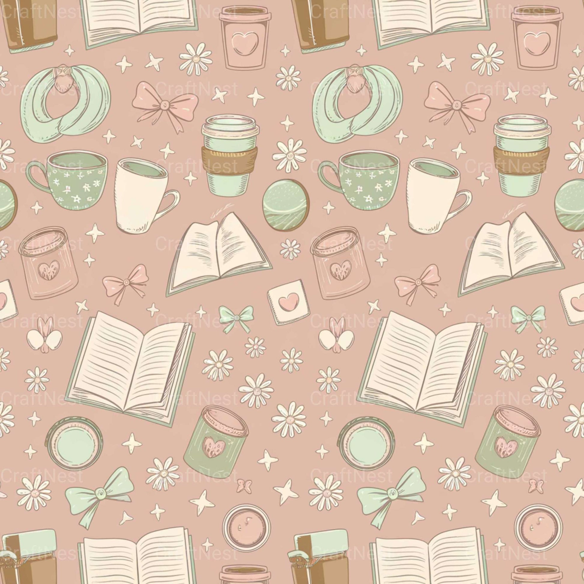 Pink Coffee Texture Papers - CraftNest - Digital Crafting and Art