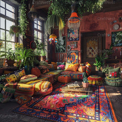 Bohemian Living Stock Images - CraftNest - Digital Crafting and Art