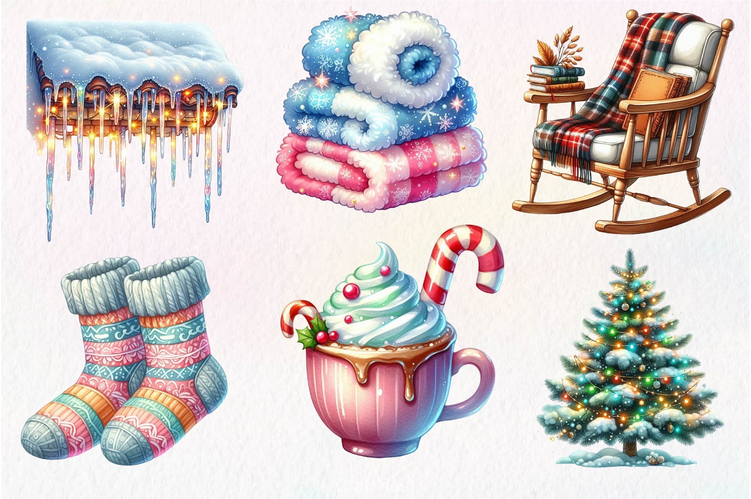 Cozy Winter Wonderland Collection Clipart Bundle