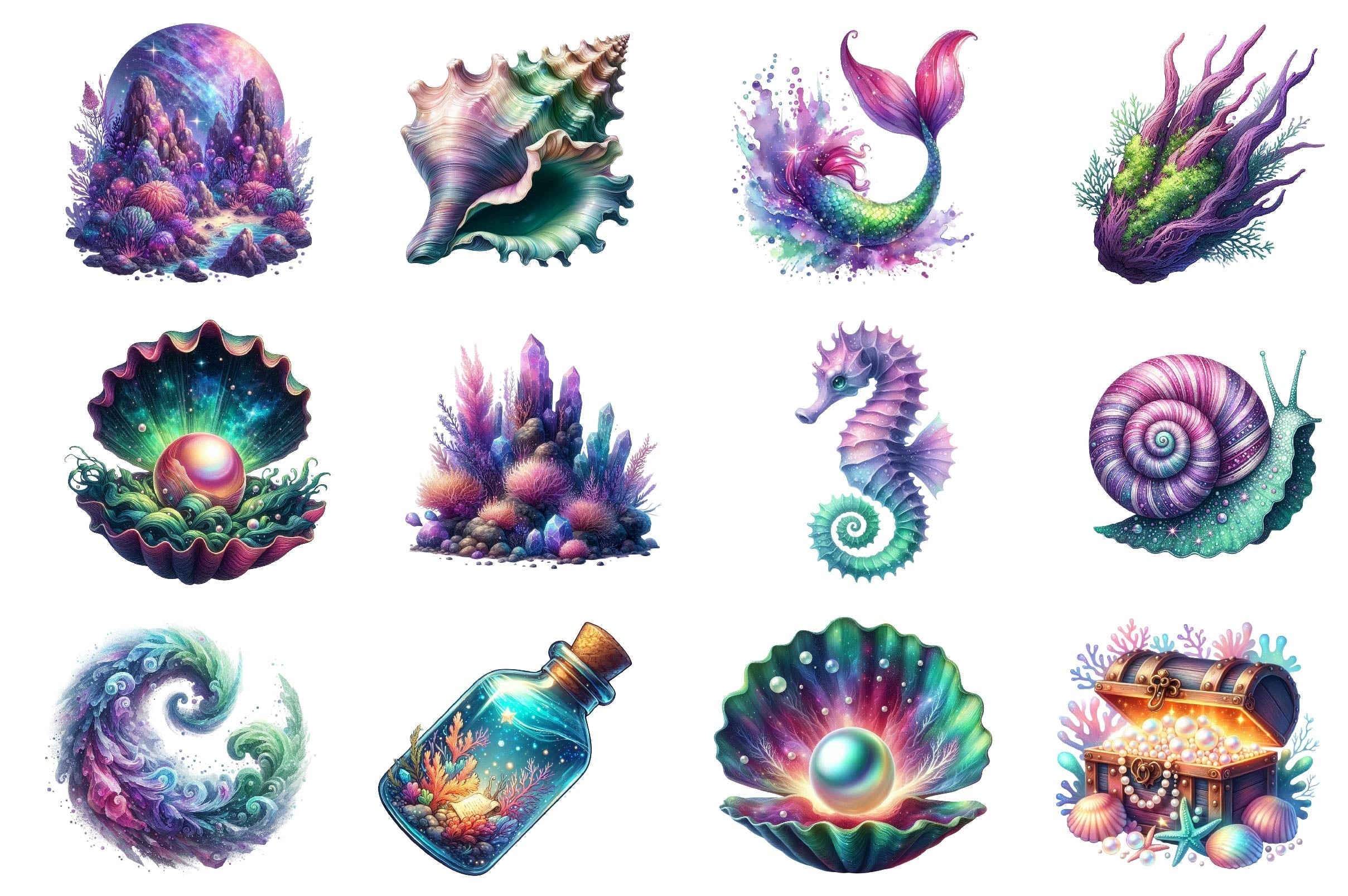 The Magical Ocean Clipart Bundle 2