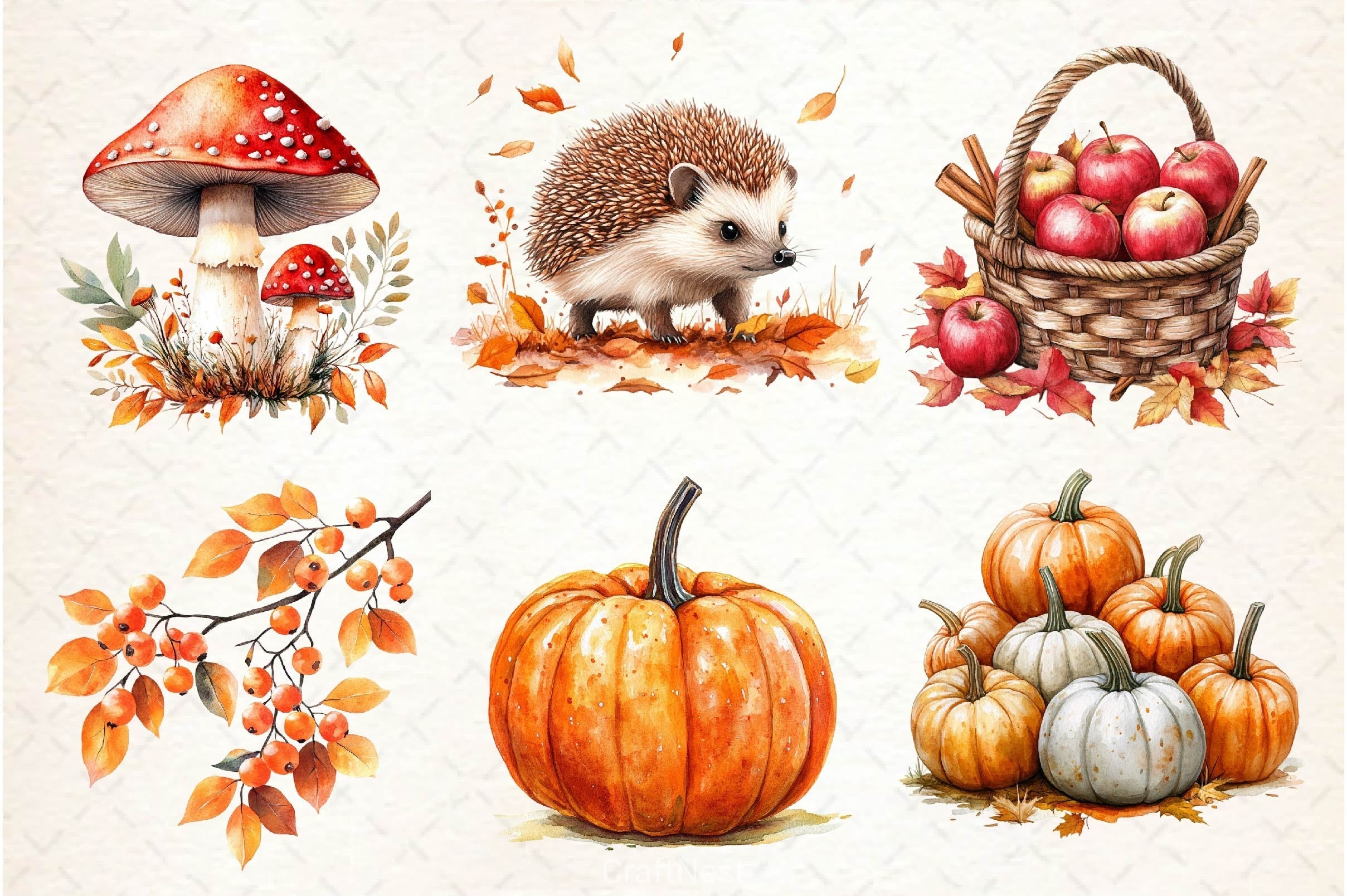 Autumn Collection Clipart Bundle 3