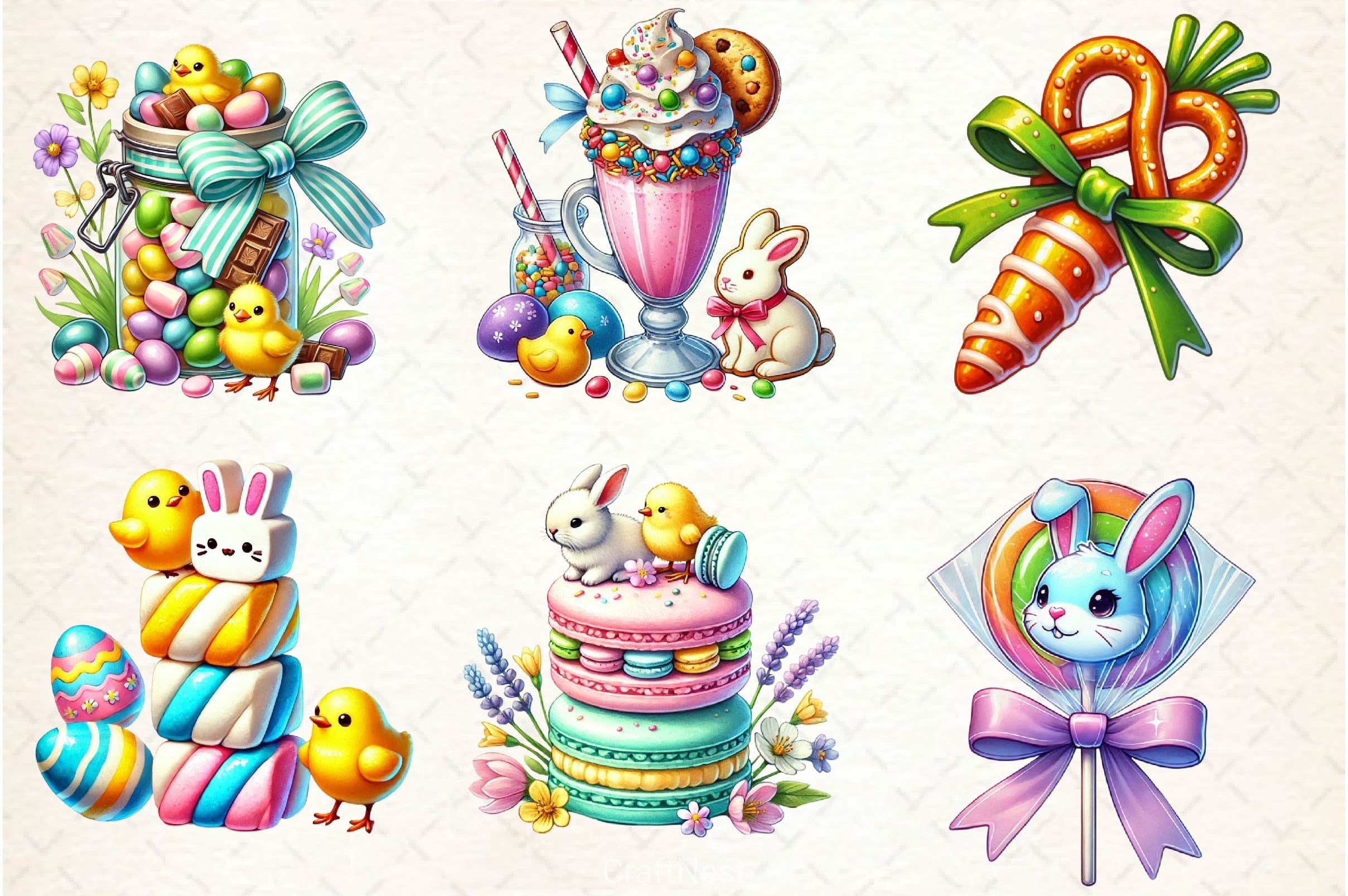 Easter Sweets Clipart Bundle