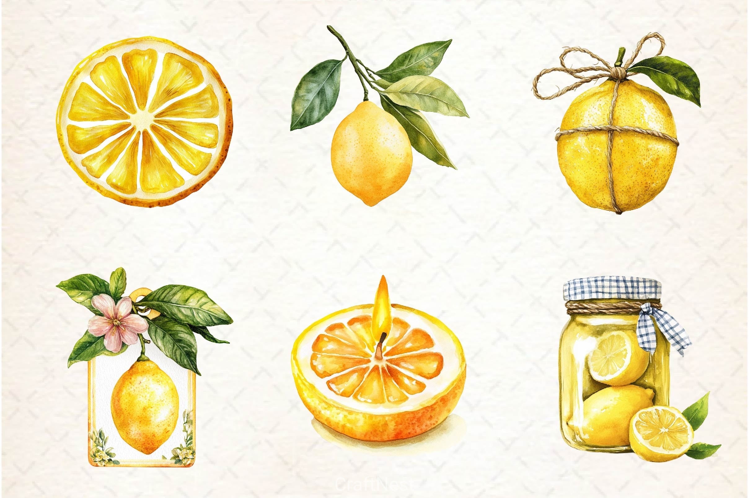 Lemon Clipart Bundle 2