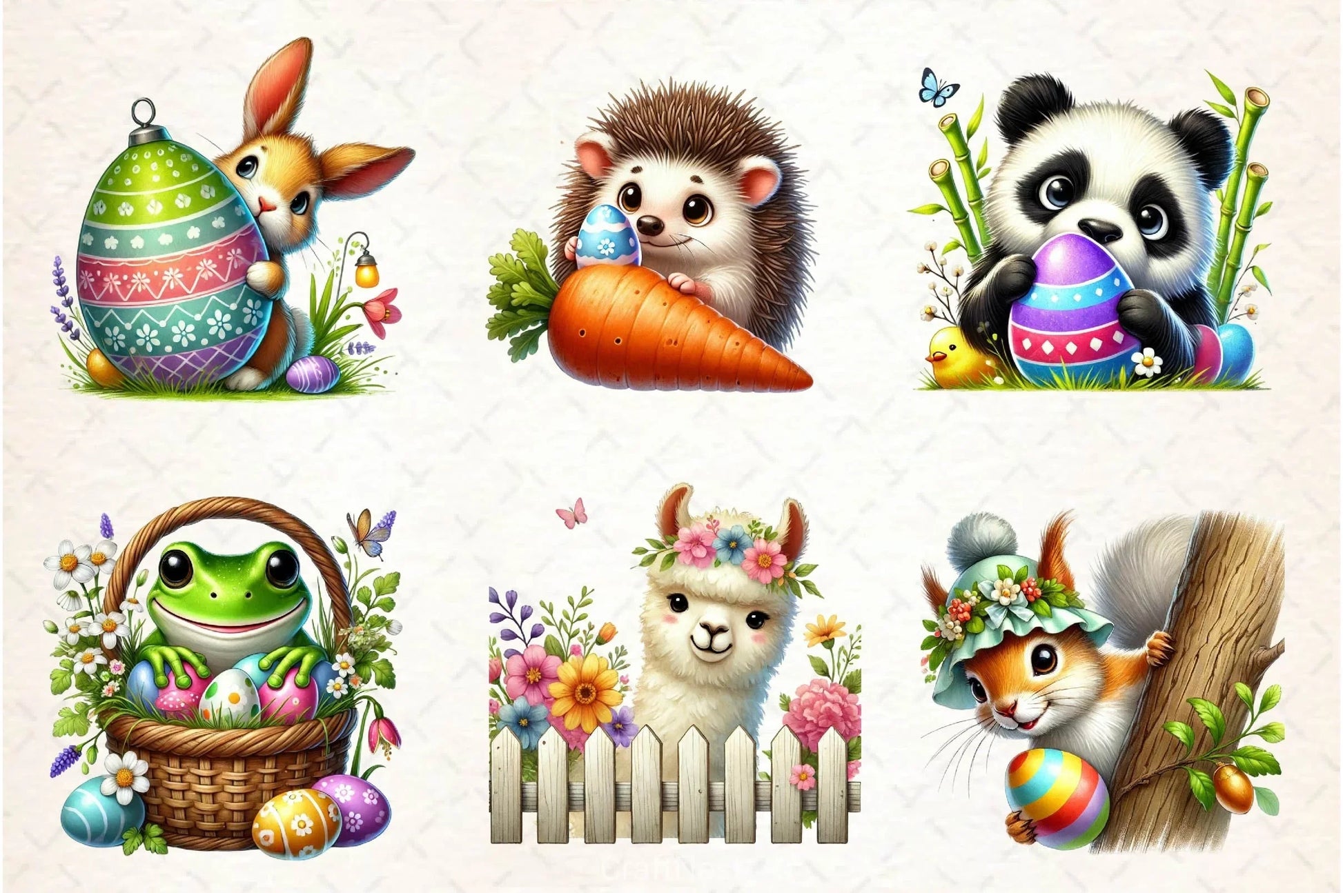 Peeking Easter Animal Clipart Bundle 2 - CraftNest - Digital Crafting and Art