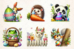 Peeking Easter Animal Clipart Bundle 2 - CraftNest - Digital Crafting and Art