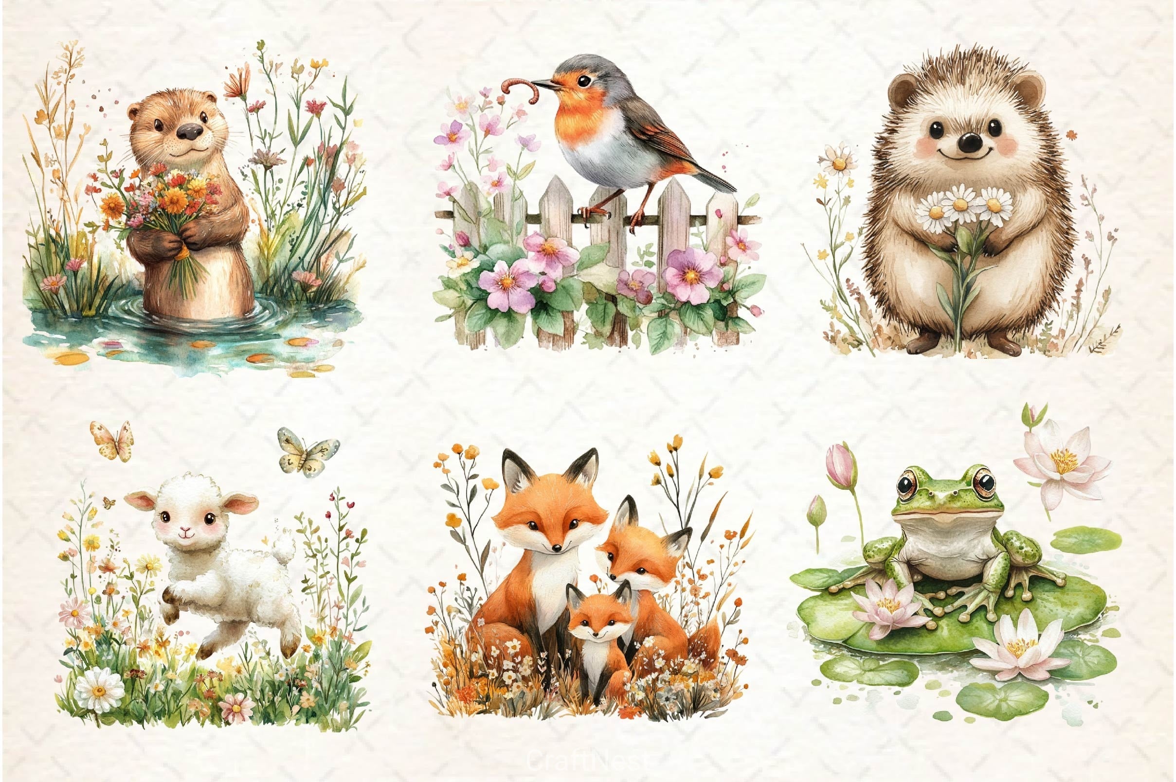 Spring Animals Clipart Bundle 2