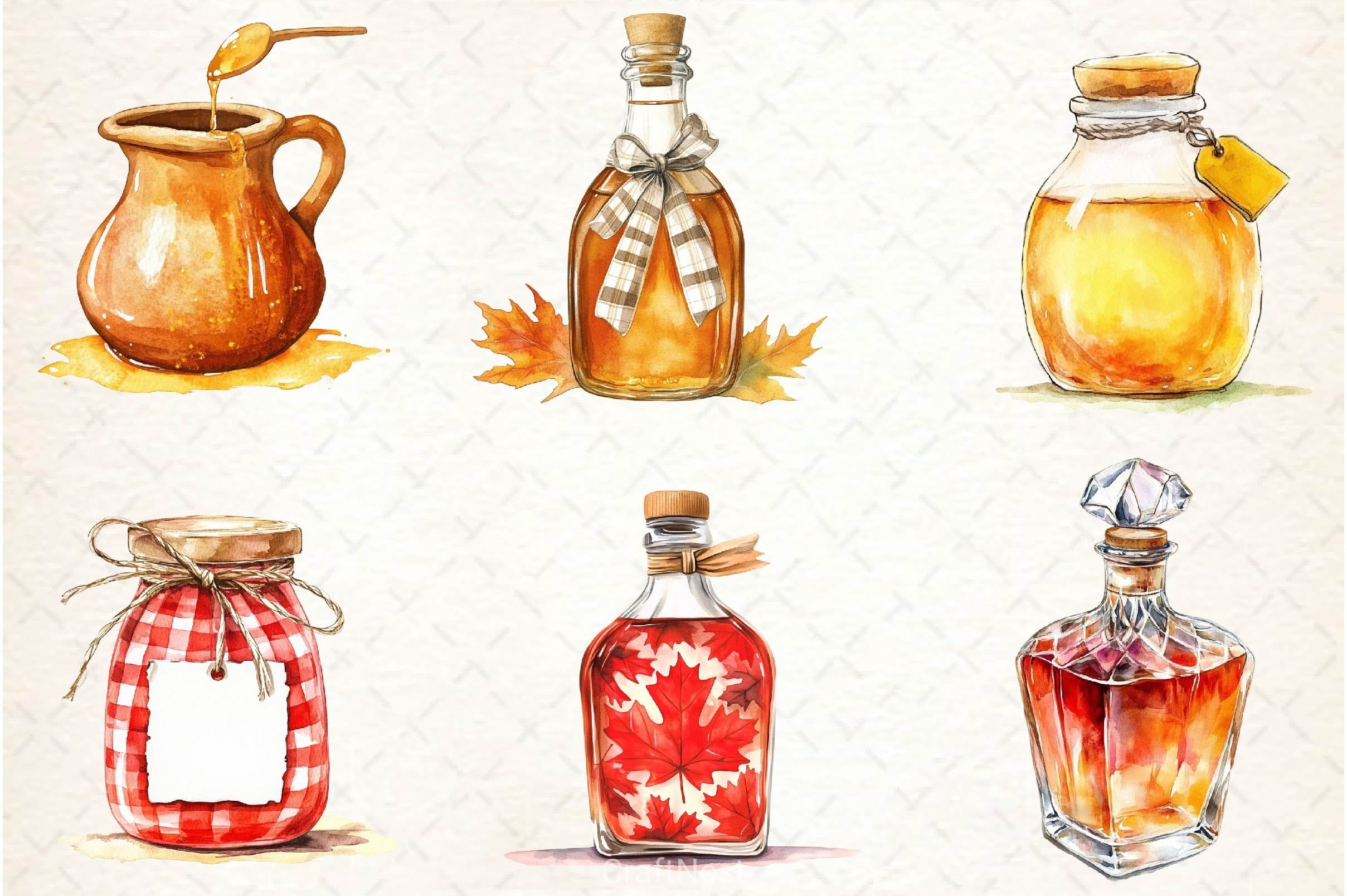 Maple Syrup Clipart Bundle