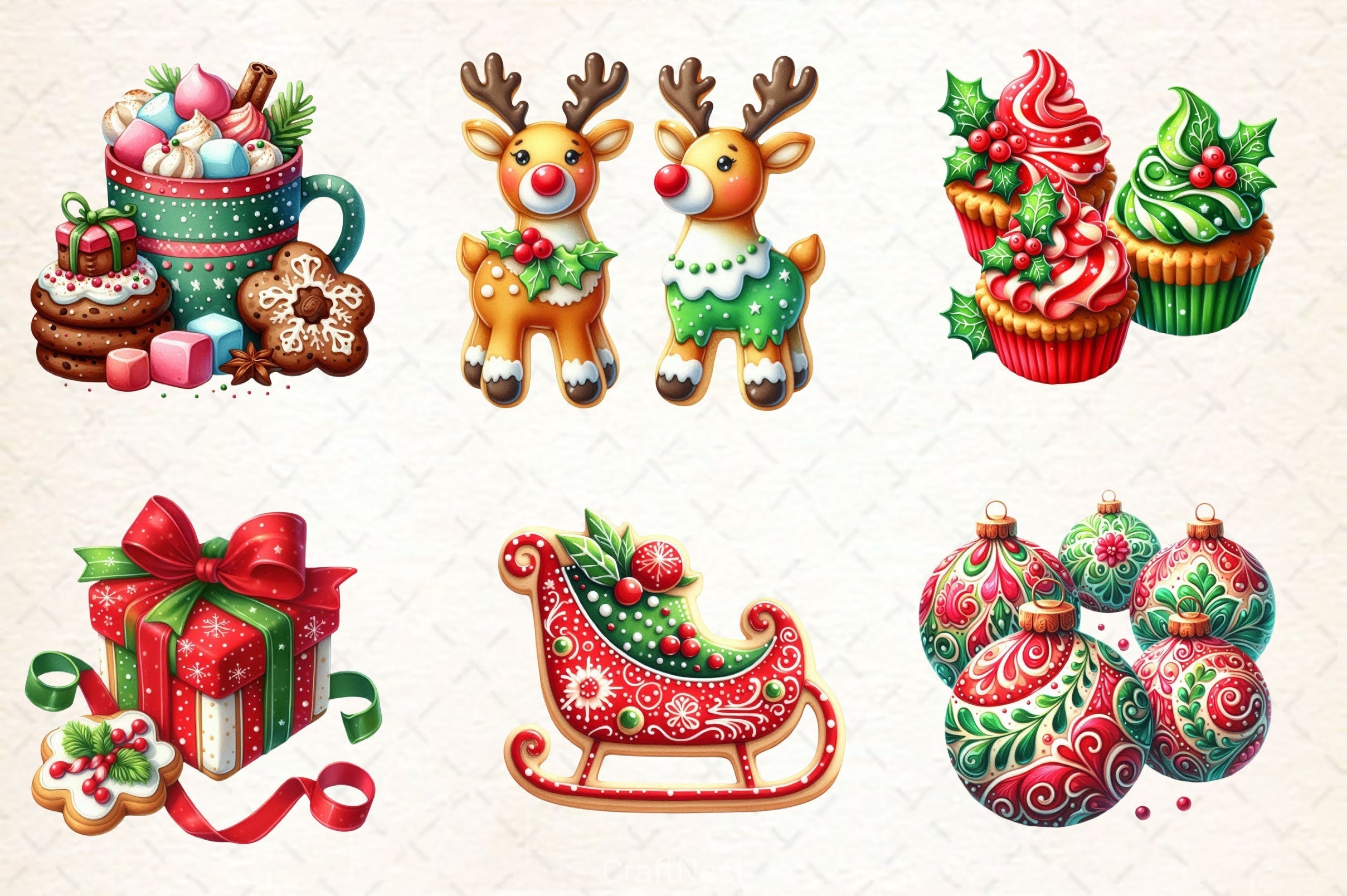 Christmas Cookies Clipart Bundle 2