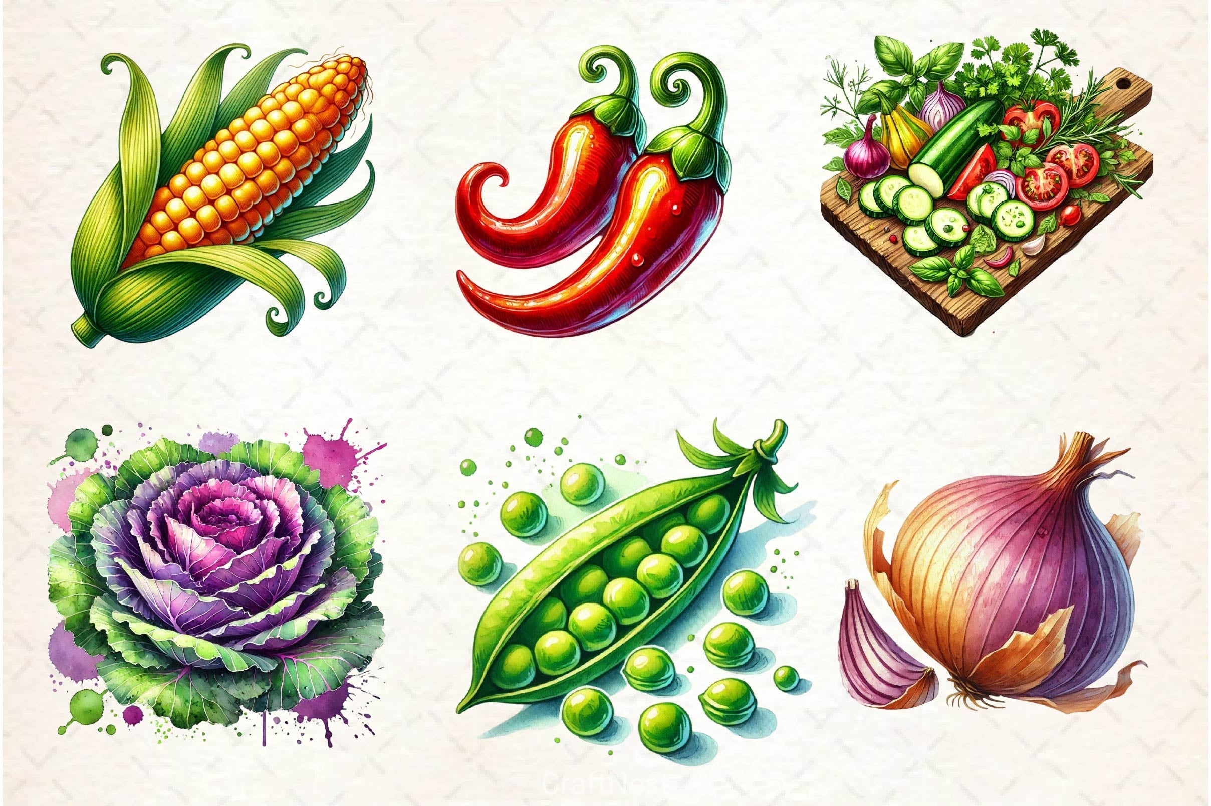 Vegetables Clipart Bundle 3