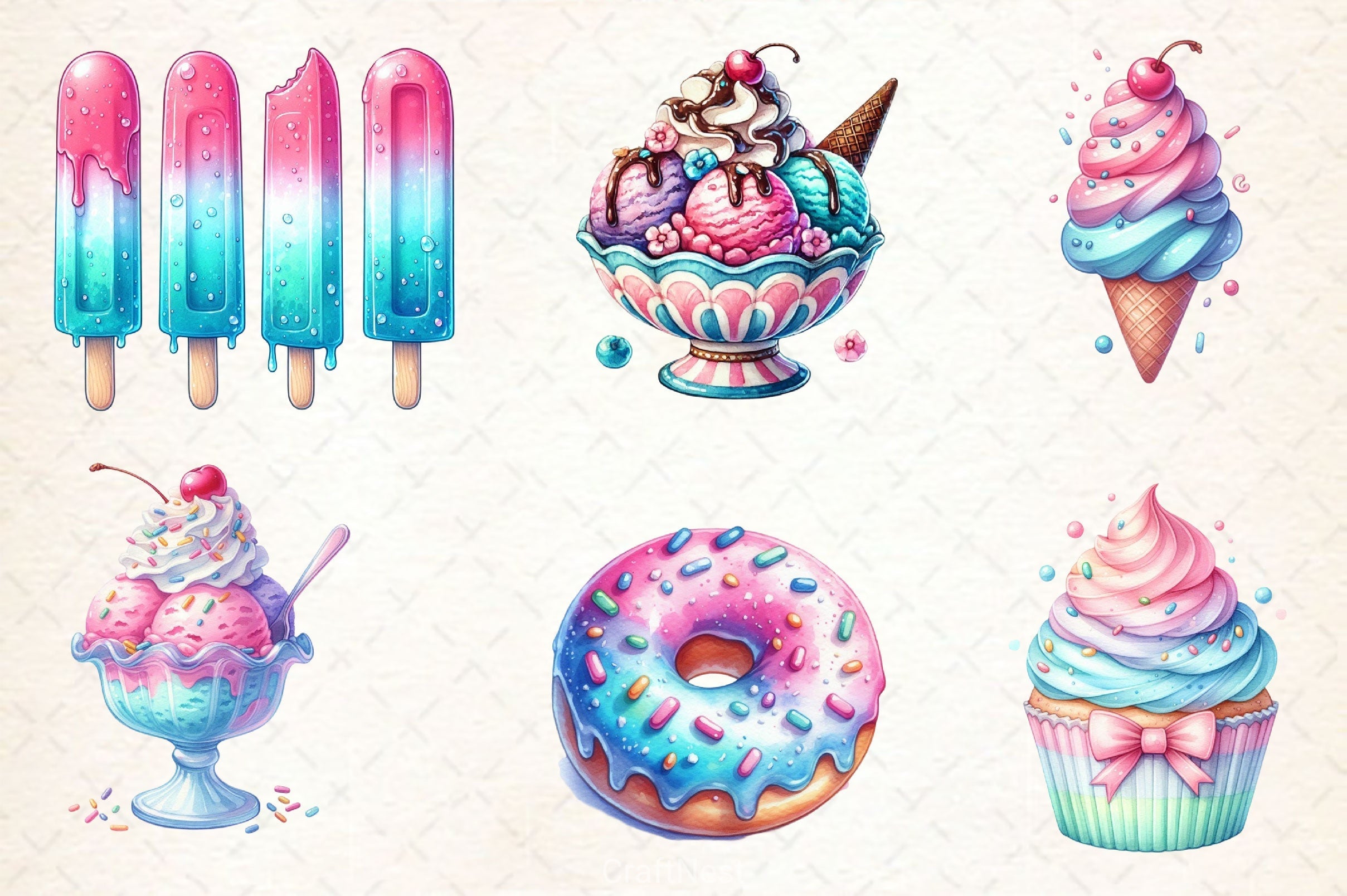 Sweet Food Clipart Bundle