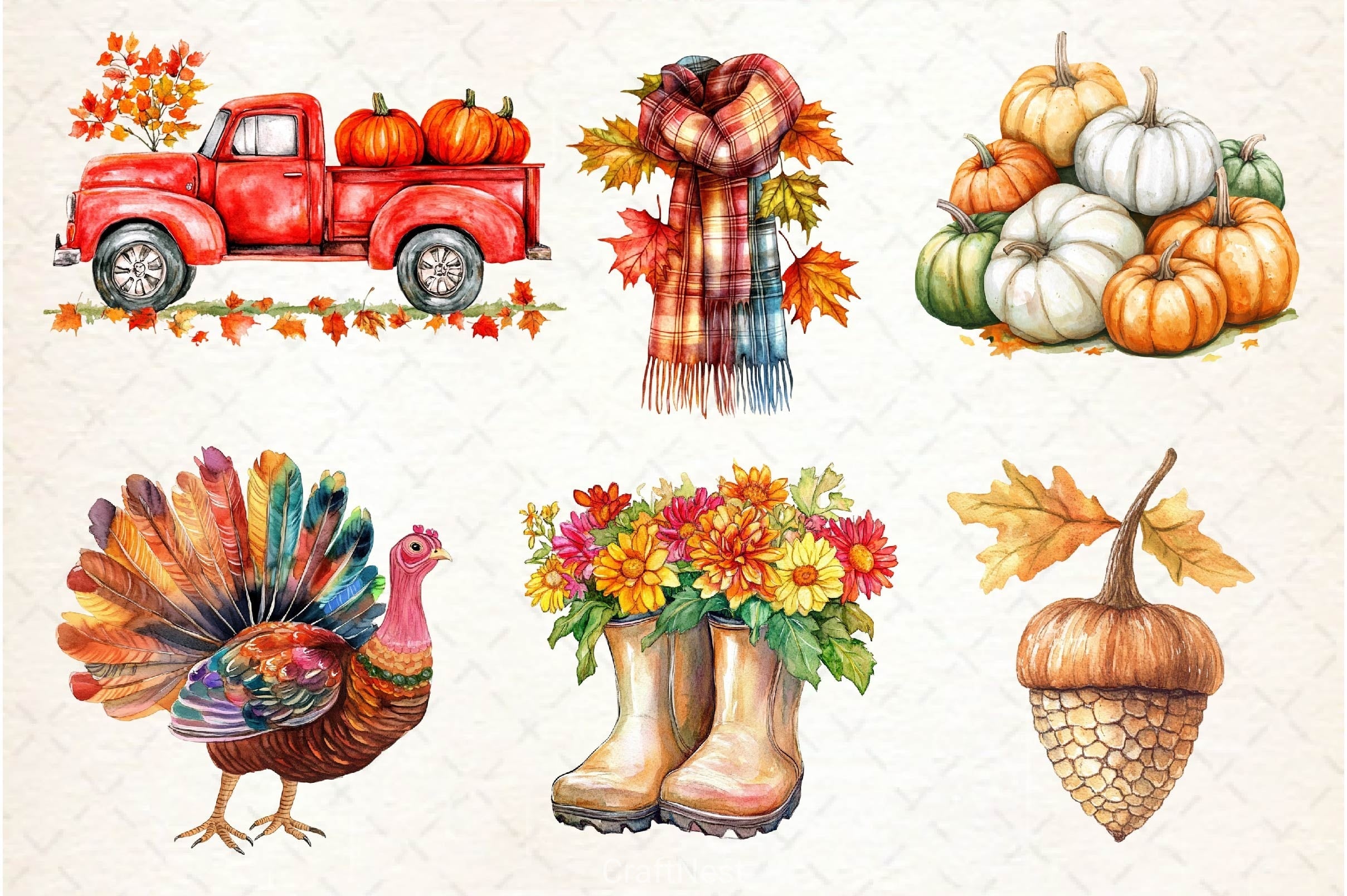 Fall Autumn Clipart Bundle