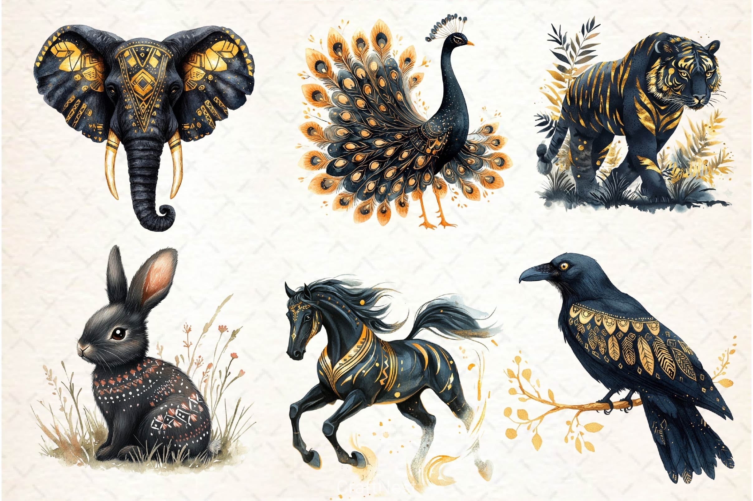 Black History Month Animals Clipart Bundle 2