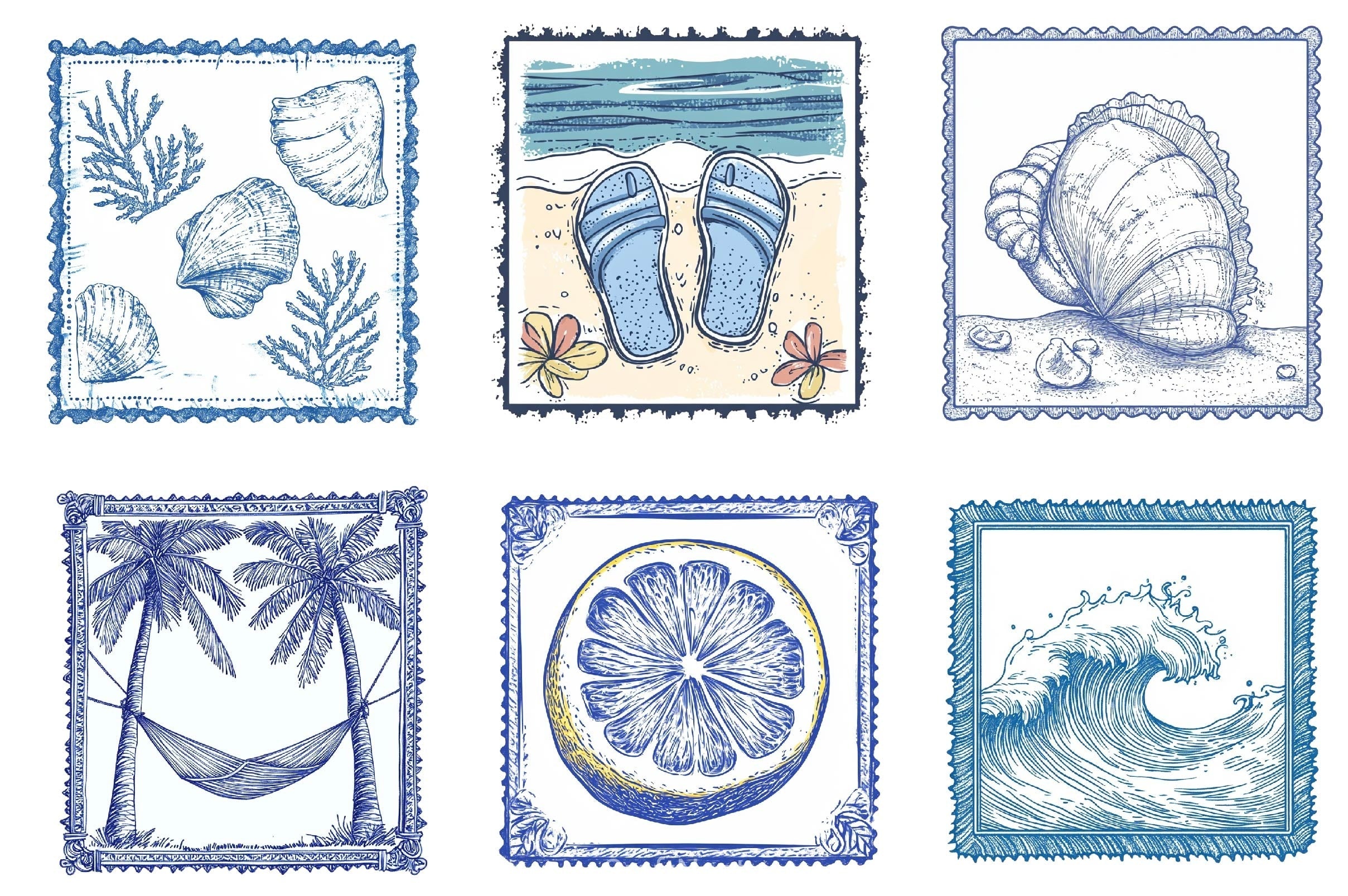 Summer Coastal Clipart Bundle