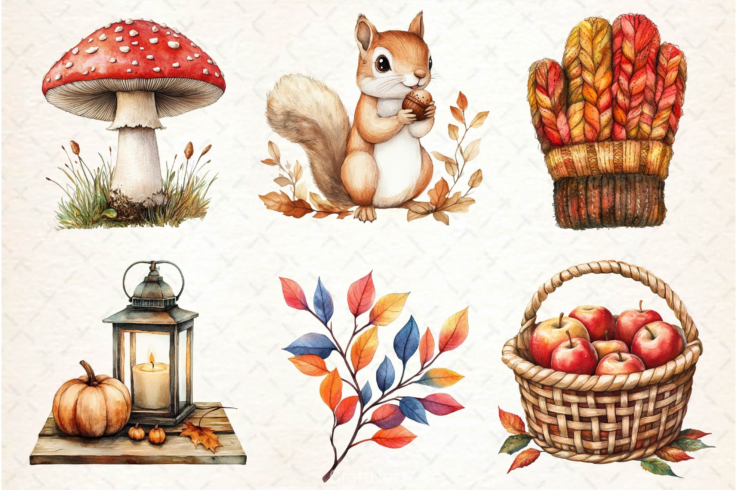 Autumn Fall Clipart Bundle