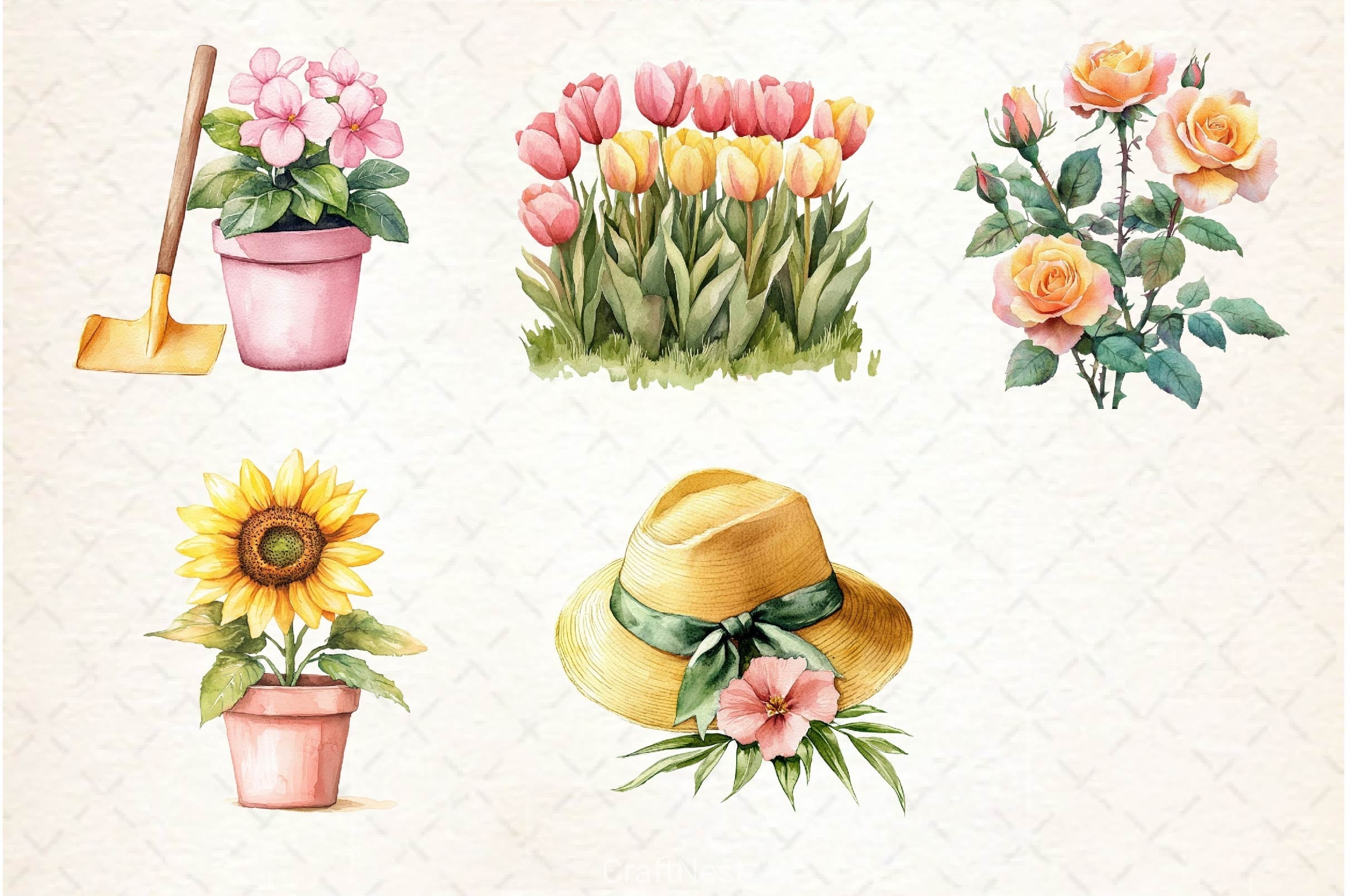 Love Gardening Clipart Bundle