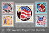 4th of July 3D Layered Papercut Clipart Bundle