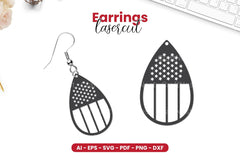 4th of July Earrings Laser Cut SVG Bundle - CraftNest - Digital Crafting and Art