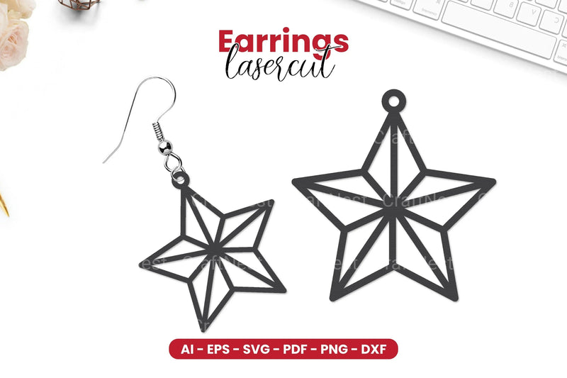 4th of July Earrings Laser Cut SVG Bundle - CraftNest - Digital Crafting and Art