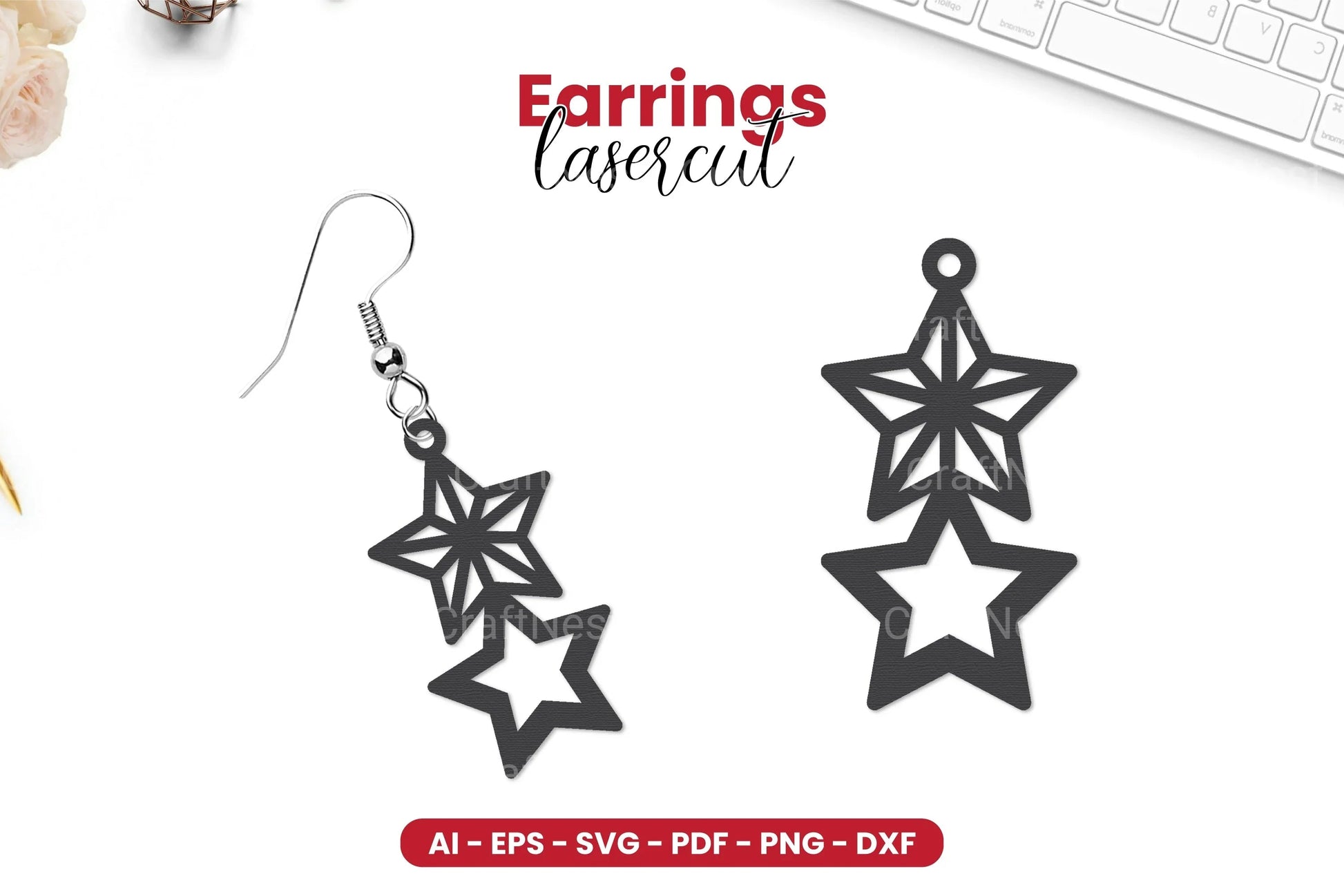4th of July Earrings SVG Bundle - CraftNest - Digital Crafting and Art