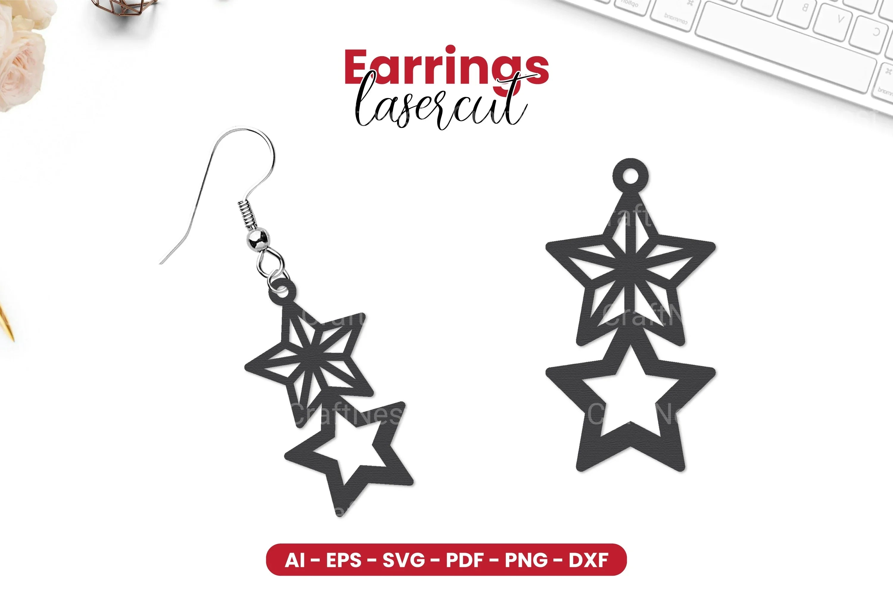 4th of July Earrings SVG Bundle - CraftNest - Digital Crafting and Art