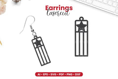 4th of July Earrings Lasercut SVG Bundle - CraftNest - Digital Crafting and Art