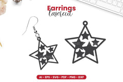 4th of July Earrings Laser Cut SVG Bundle - CraftNest - Digital Crafting and Art