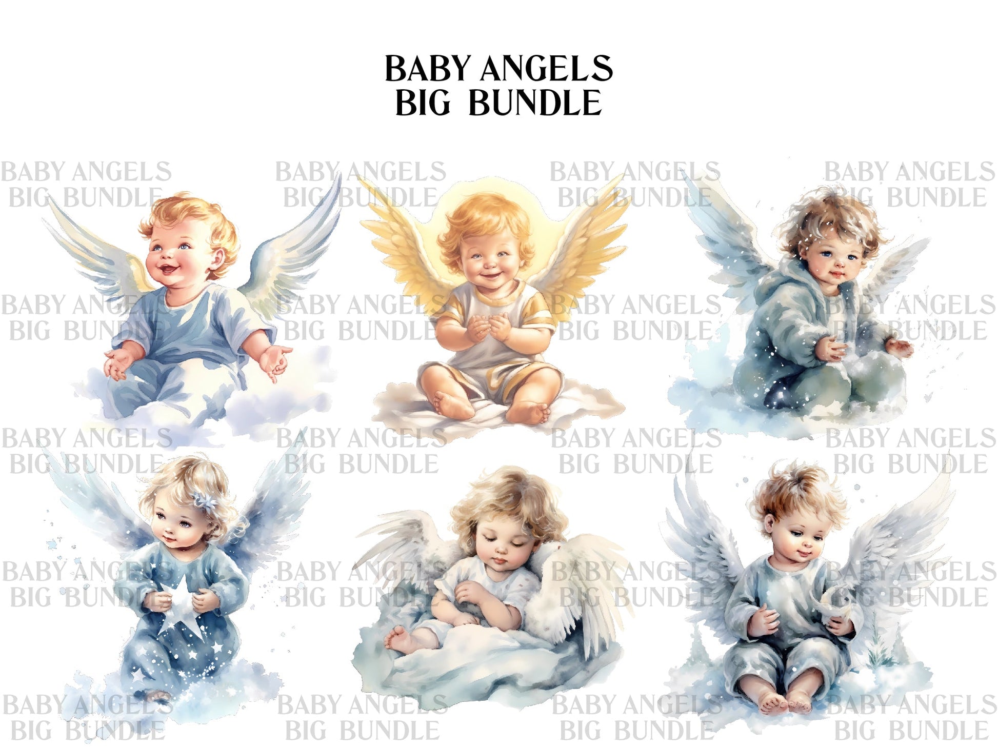 Baby Angels Clipart - CraftNest
