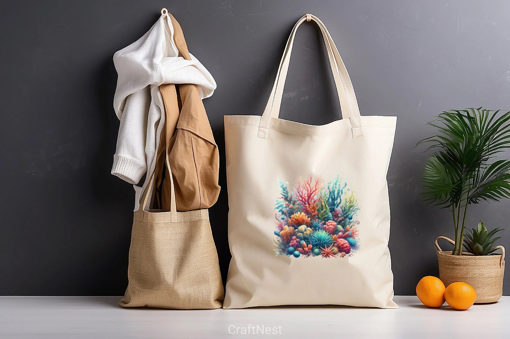 Colorful Coral Reef Sea Shell Clipart Bundle - CraftNest - Digital Crafting and Art