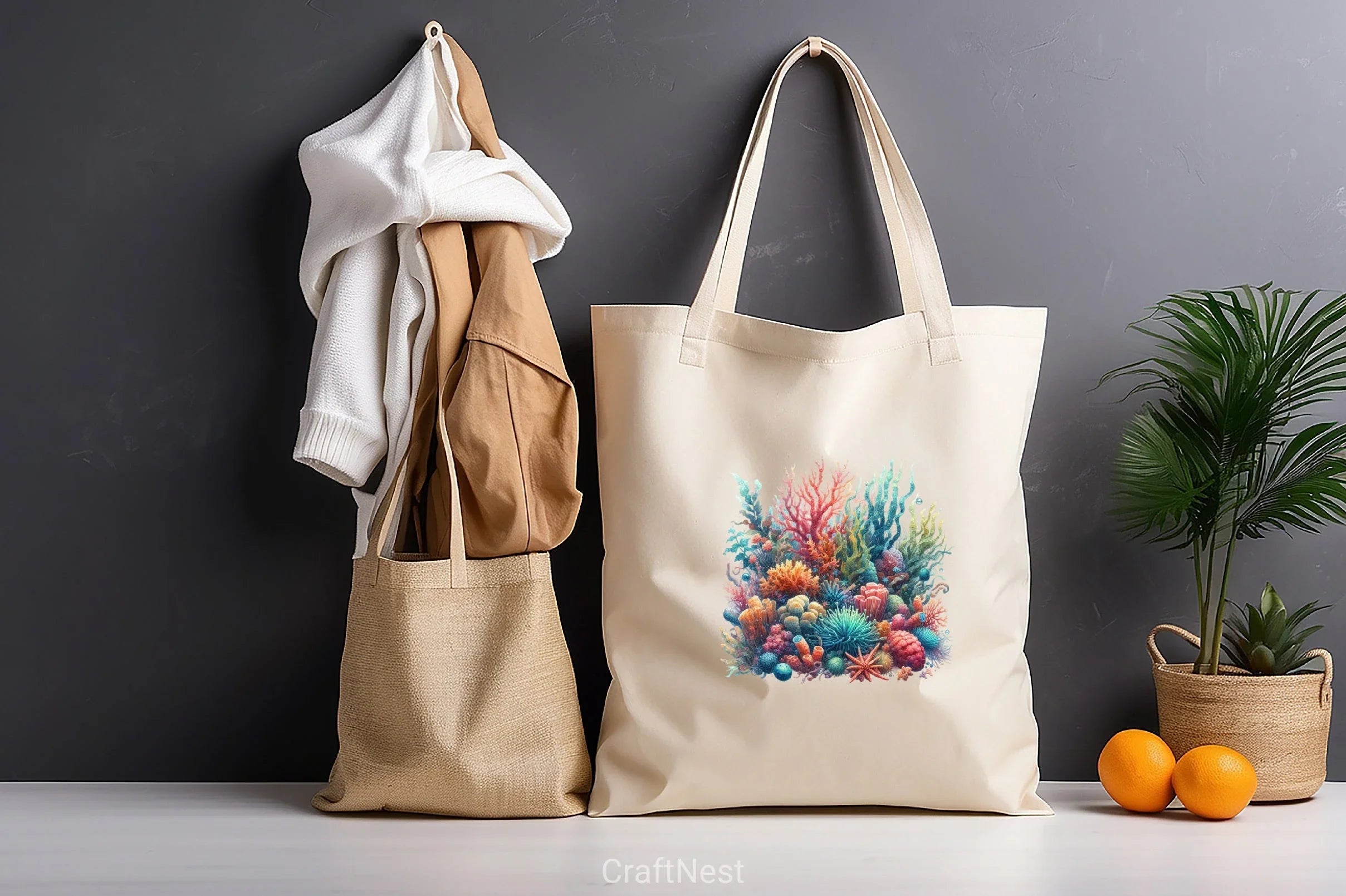 Colorful Coral Reef Sea Shell Clipart Bundle - CraftNest - Digital Crafting and Art