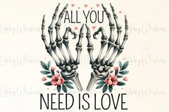 Skeleton Valentine's Day Clipart Bundle 1 - CraftNest - Digital Crafting and Art