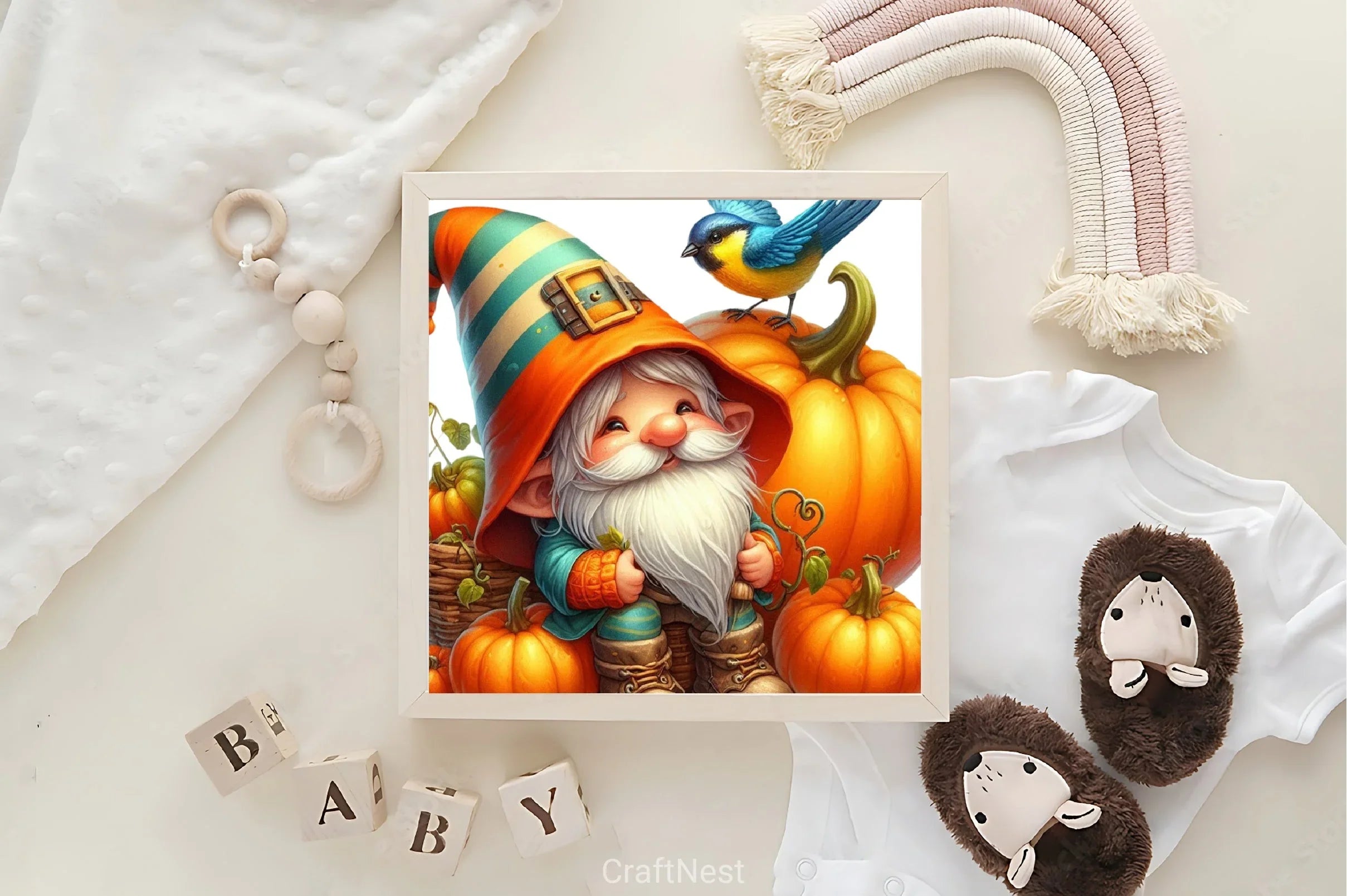 Cute Fall Gnome Clipart Bundle - CraftNest - Digital Crafting and Art