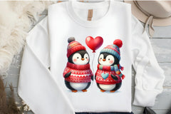 Valentine Penguins Clipart Bundle - CraftNest - Digital Crafting and Art