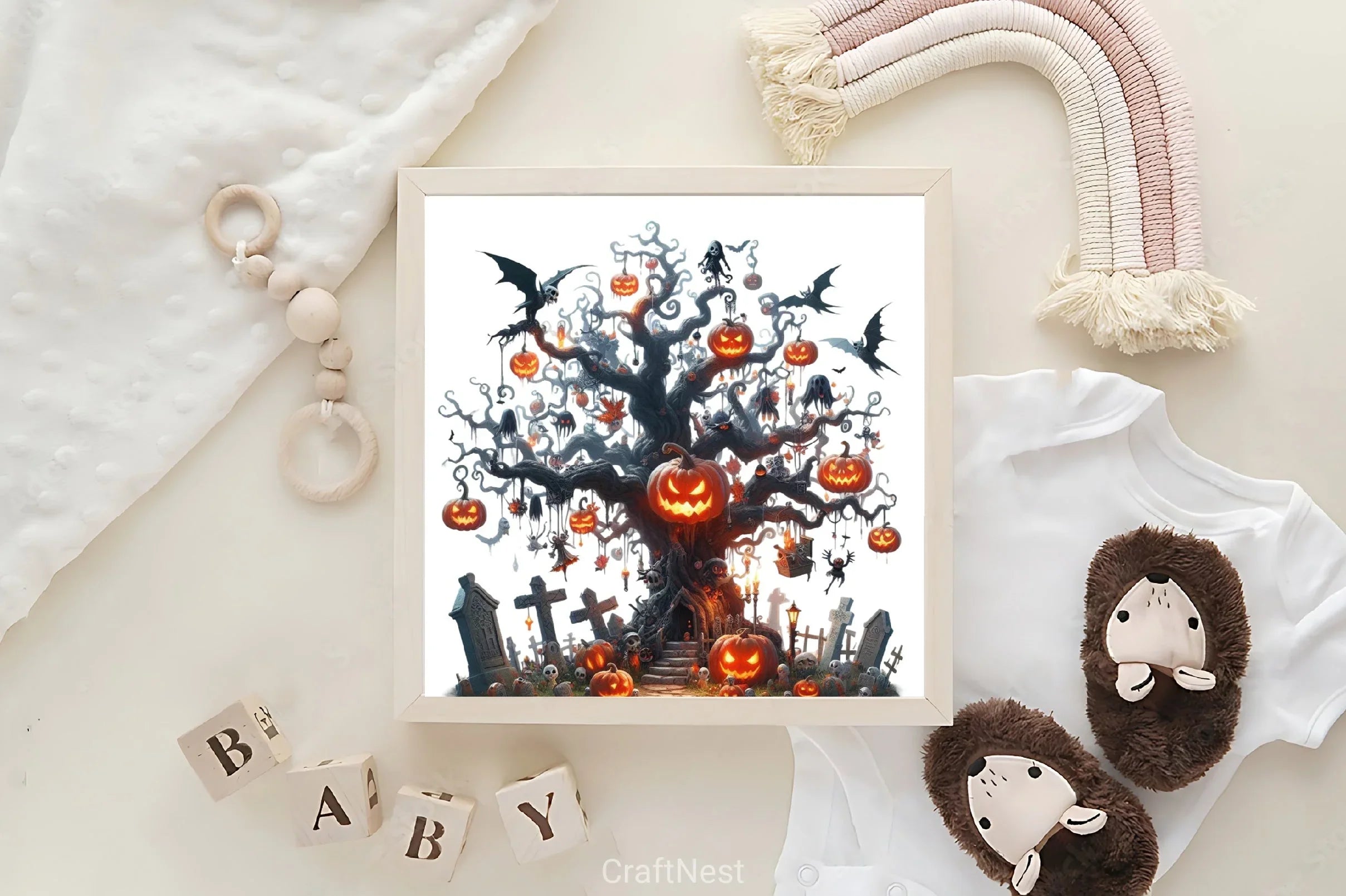 Halloween Tree Clipart Bundle 1 - CraftNest - Digital Crafting and Art