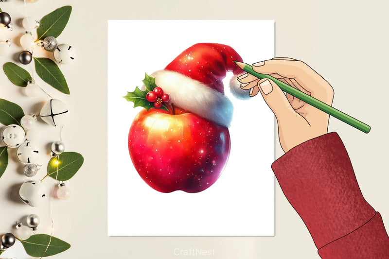 Christmas Fruit Clipart Bundle - CraftNest - Digital Crafting and Art