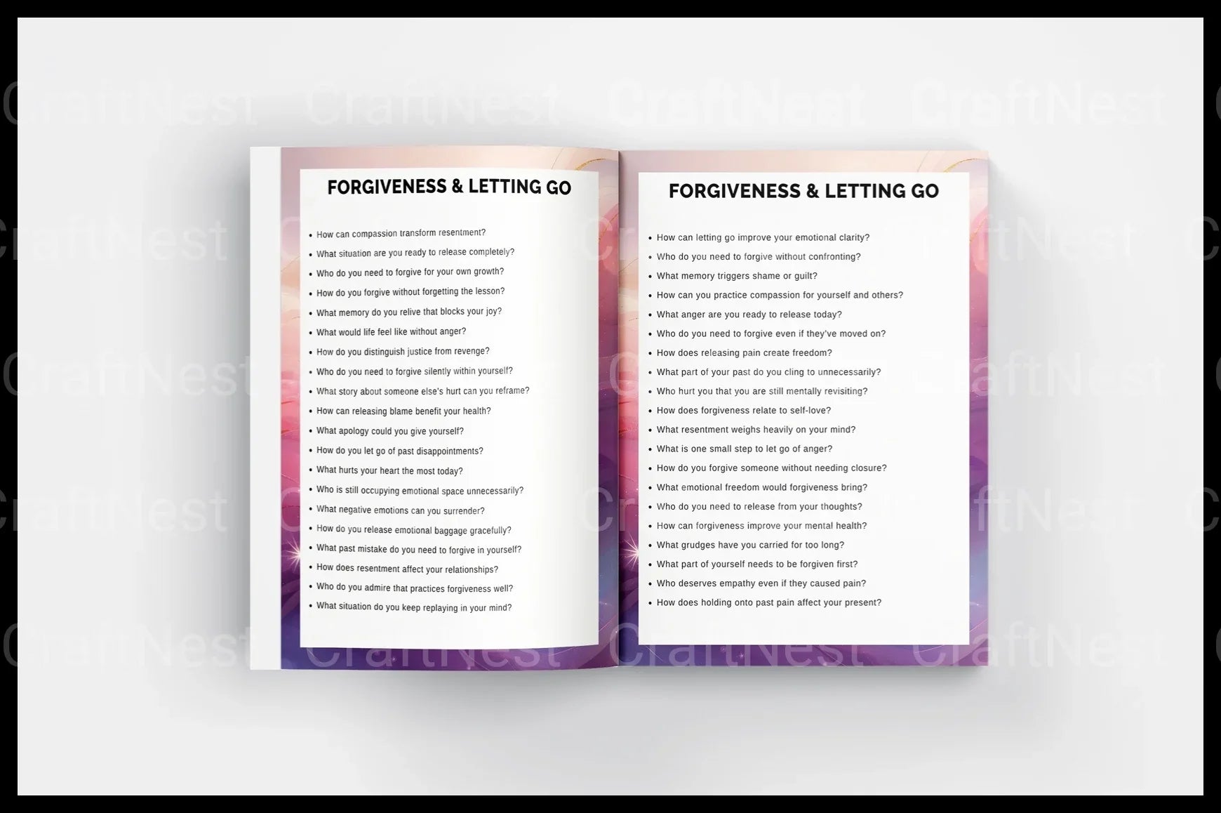 Emotional Healing Prompts for Personal Growth - CraftNest - Digital Crafting and Art