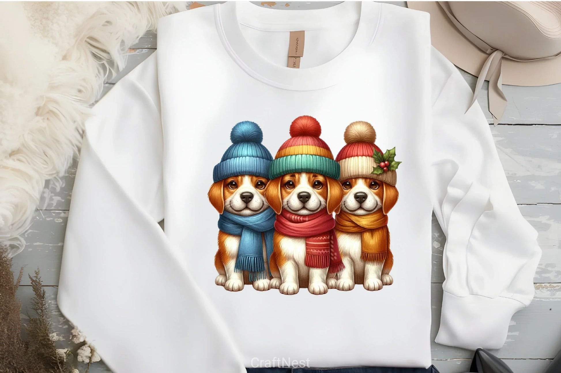 Winter Dogs Clipart Bundle - CraftNest - Digital Crafting and Art