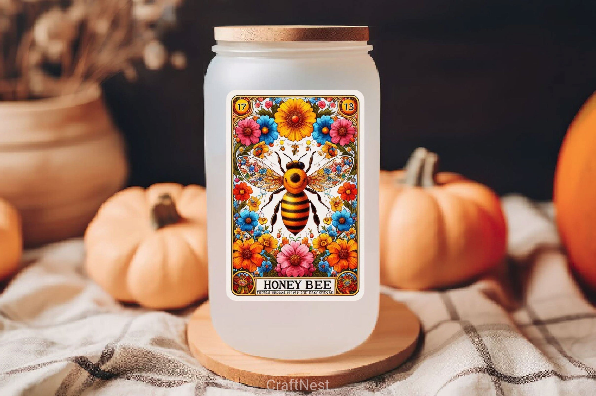 Honey Bee Tarot Card Clipart Bundle 25