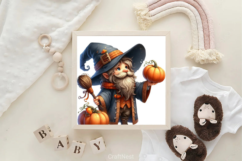 Wizard Pumpkins Clipart Bundle - CraftNest - Digital Crafting and Art