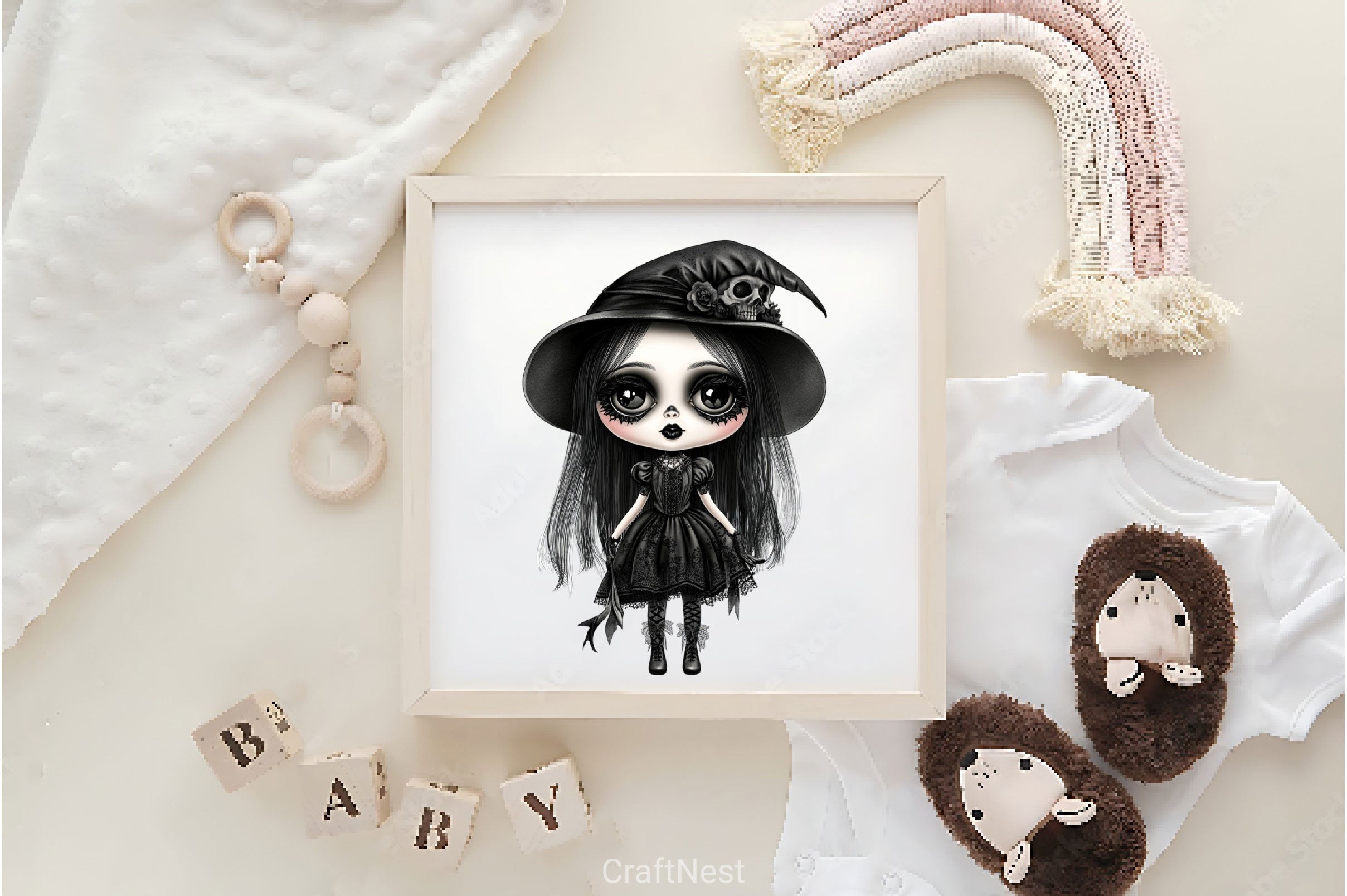 Halloween Scary Doll Clipart Bundle