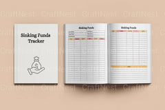 Sinking Funds Tracker Template for Budgeting - CraftNest - Digital Crafting and Art