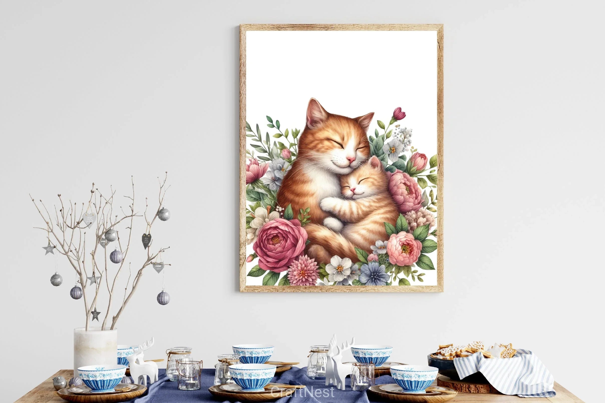Mother's Day Cat Clipart Bundle - CraftNest - Digital Crafting and Art