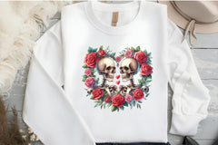 Valentine's Day Skull Heart Clipart Bundle - CraftNest - Digital Crafting and Art