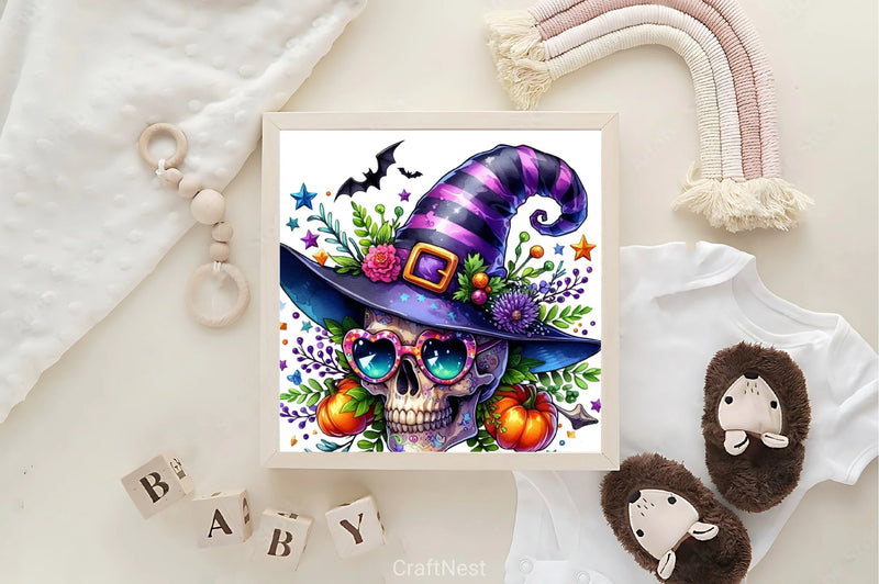 Witch Skull Clipart Bundle - CraftNest - Digital Crafting and Art