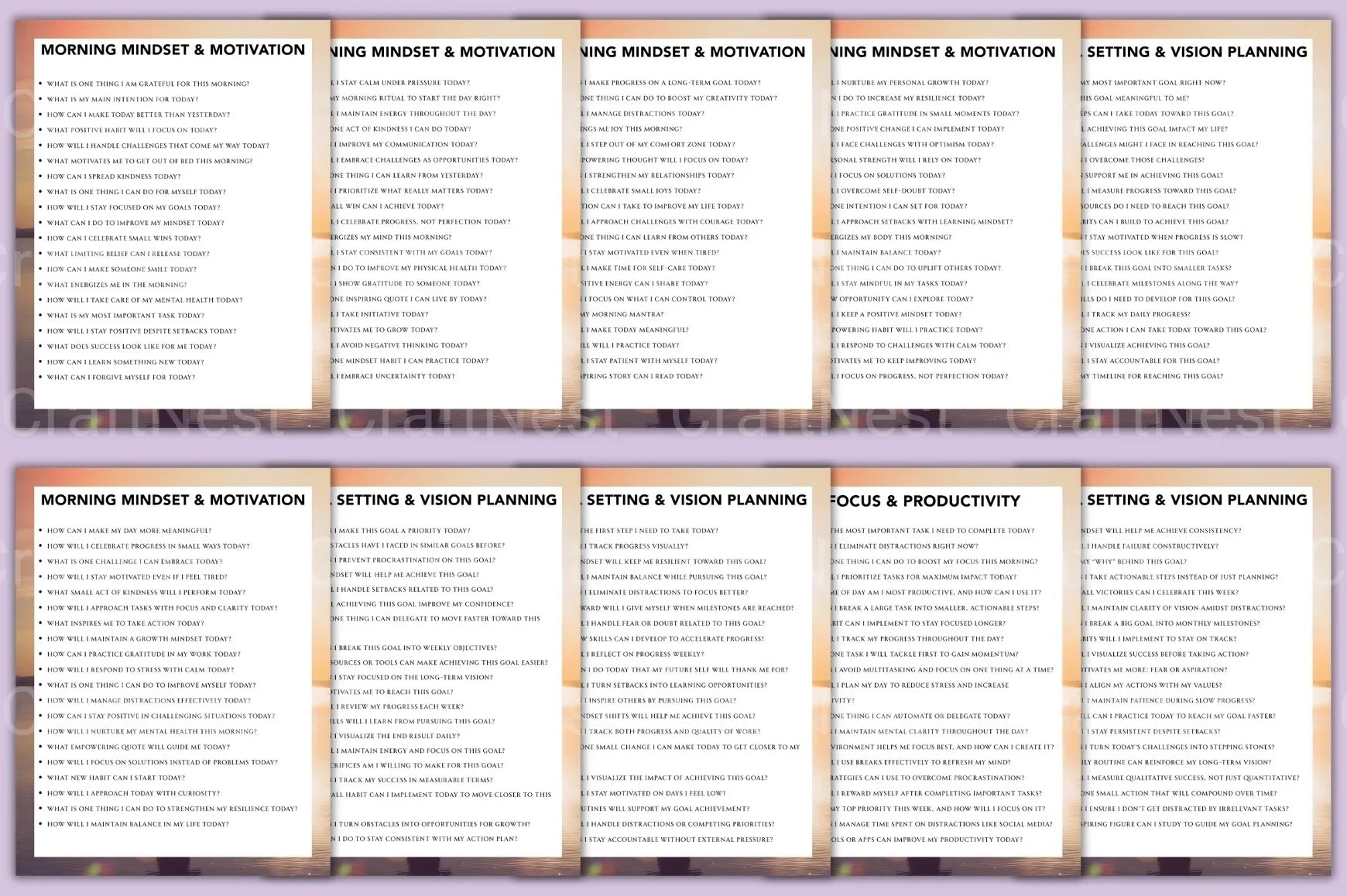 Success Mindset Prompt Book for Personal Growth - CraftNest - Digital Crafting and Art