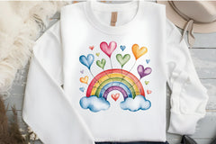 Valentine's Day Rainbow Clipart Bundle 2 - CraftNest - Digital Crafting and Art