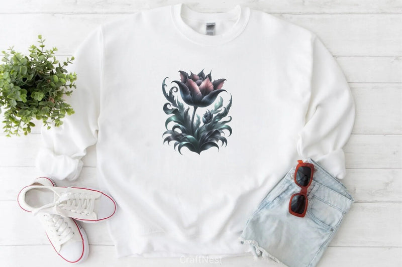 Gothic Flowers Clipart Bundle - CraftNest - Digital Crafting and Art