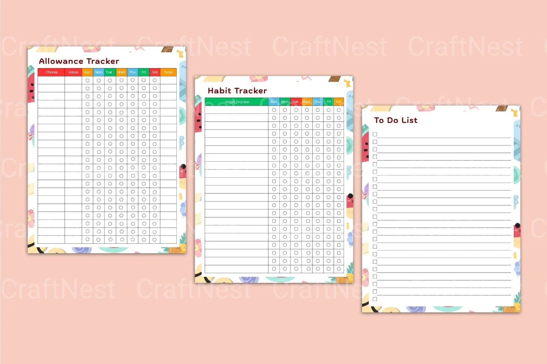 Kids Task Chore Chart for Easy Organization - CraftNest - Digital Crafting and Art