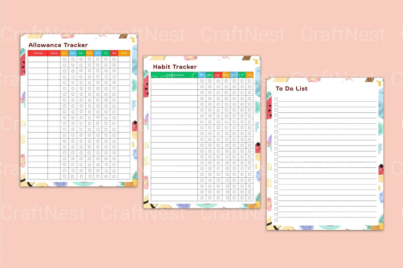 Kids Task Chore Chart for Easy Organization - CraftNest - Digital Crafting and Art