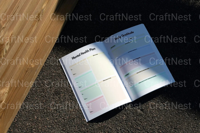 Mental Health Planner for Improved Well-being - CraftNest - Digital Crafting and Art